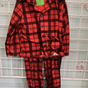 Size 4T - Red/Black Pj Set