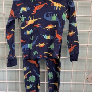 Size 4T - Blue Dinosaur Pj Set