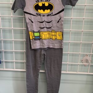 Size 5T - Grey Batman PJ Set