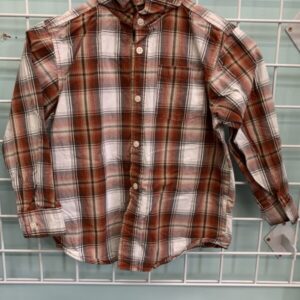 Size 6 - Red/Brown Plaid Shirt