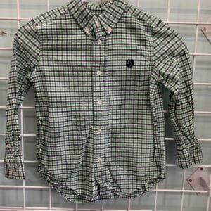 Size 6 - Green/Blue Plaid Shirt