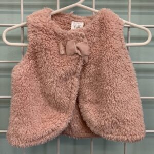 Size 03 Month - Pink Fuzzy Vest