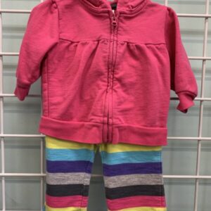 Size 03 Month - Pink Stripe Set