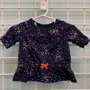 Size 06 Month - Blue Polka Dot Shirt