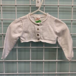 Size 06/09 Month - White Sweater Shrug