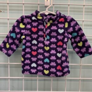 Size 06/09 Month - Purple Butterfly Fleece Shirt
