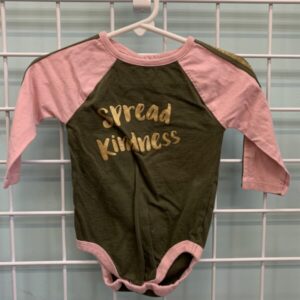 Size 06/09 Month - Green/Pink Spread Kindness Onesie