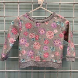 Size 06/09 Month - Grey Flower Sweatshirt