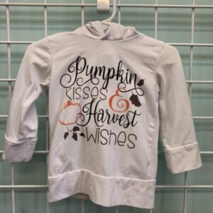 Size 06/12 Month - White Pumpkin Kisses & Harvest Wishes Shirt