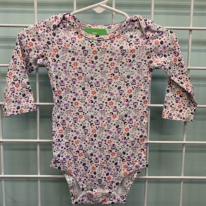 Size 09 Month - White/Purple Owl, Fox & Bunny Onesie
