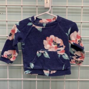 Size 09 Month - Blue Floral Shirt