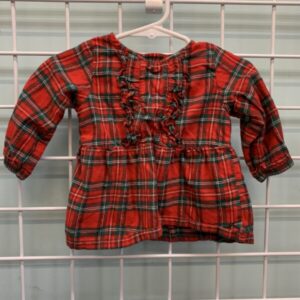 Size 12 Month - Red Plaid Shirt