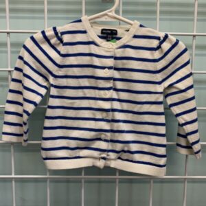 Size 12/18 Month - Blue/White Stripe Sweater