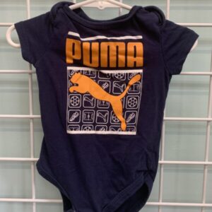 Size 03/06 Month - Blue Puma Onesie