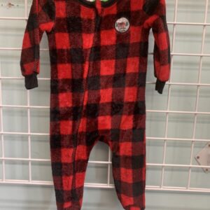 Size 12 Month - Black/Red Little Cub Sleeper