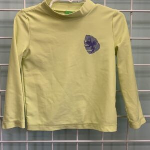 Size 2T - Yellow Frog Rash Guard