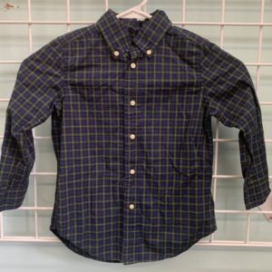 Size 4 - Blue Plaid Shirt