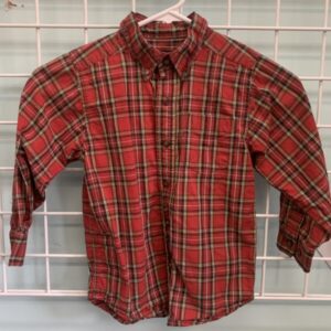 Size 4 - Red Plaid Shirt