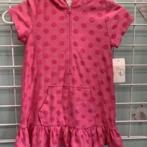 Size 6x - Pink Polka Dot Pool Cover Up (New)