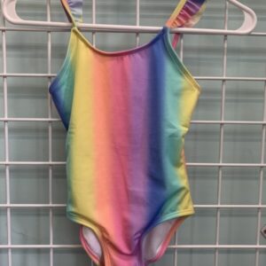 Size 6/7 - Rainbow Ruffle Swimsuit