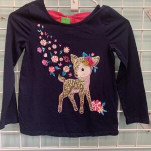 Size 7/8 - Blue Deer Shirt