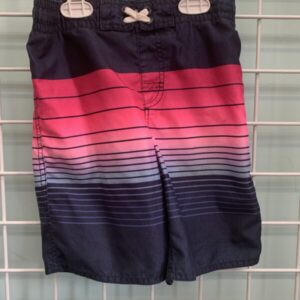 Size 8 - Blue/Pink Swim Trunk