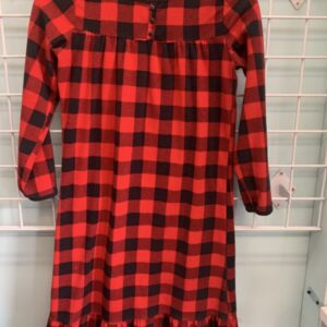 Size 8/10 - Black/Red Fleece PJ Gown