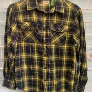 Size 10/12 - Green/Yellow Flannel Shirt