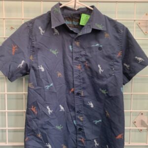 Size 10/12 - Blue Dinosaur Shirt