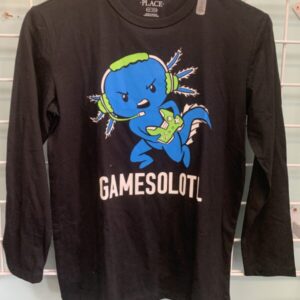 Size 10/12 - Black Gamesolotl Shirt (New)
