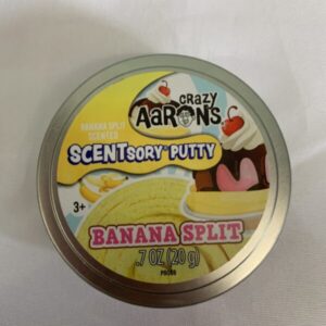 Toy - Crazy Aarons Thinking Putty - Scentsory, Banana Split (New)