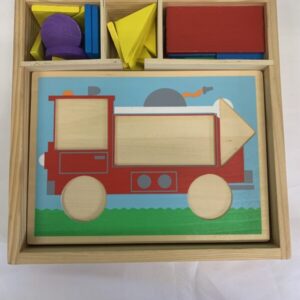 Puzzle: 32 pc. Melissa & Doug Beginner Pattern Blocks