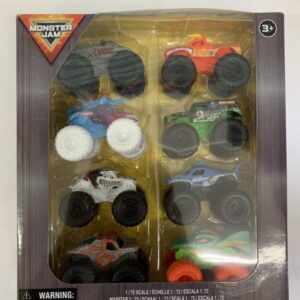 Toy: Monster Jam 1:72 Truck - Set of 8 (New)