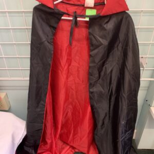 Costume: Size 54 Inch - Red/Black Vampire Cape