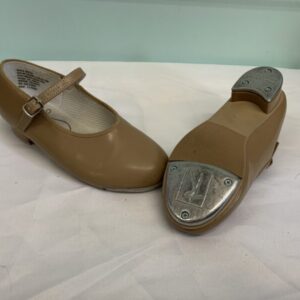 Dance Shoes - Size 03 Youth, Taupe Tap