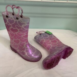 Boots - Size 11 Toddler, Pink Heart Western Chief Rain Boot