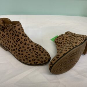 Boots - Size 01 Youth, Brown Cheetah Ankle