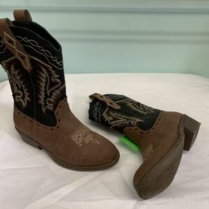 Boots - Size 01 Youth, Brown Western Rollda