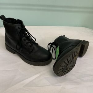 Boots - Size 02 Youth, Black Combat Gap