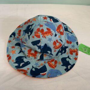 Hat - Toddler, Blue Shark & Crab Bucket Hat