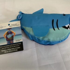 Bag: Blue Shark - Packable Mesh Backpack (New)