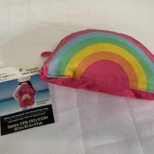 Bag: Pink Rainbow - Packable Mesh Backpack (New)
