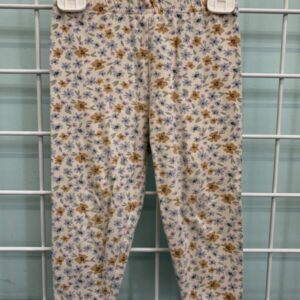 Size 24 Month - White Floral Legging