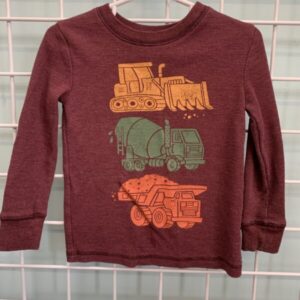 Size 2T - Maroon Construction Shirt