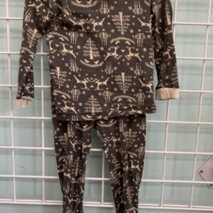 Size 2T - Grey/White Tree Burts Bees PJ Set
