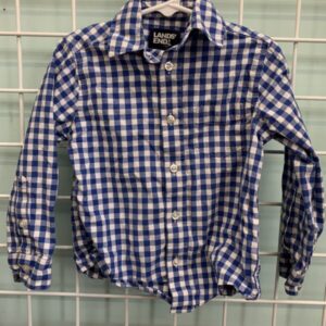 Size 2T/3T - Blue/White Checkered Shirt