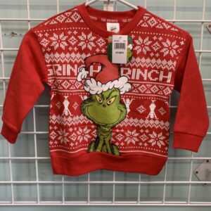 Size 4T - Red Grinch Sweatshirt (New)