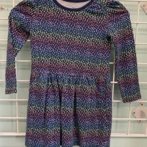 Size 5T - Blue Polka Dot Dress