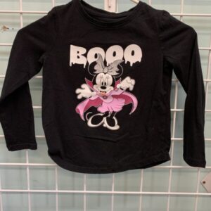 Size 6 - Black Minnie Mouse Halloween Shirt