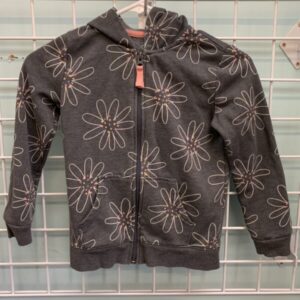 Size 6/6x - Grey Floral Sweatshirt